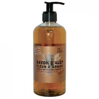 Tad&eacute; Savon d'Alep Liquide Fleur d'Argan - 500 ml - Flacon-Pompe 500 ml