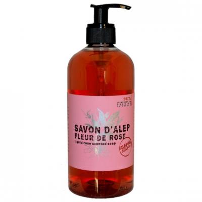 Tad&eacute; Savon d'Alep Liquide Fleur de Rose - 500 ml - Flacon-Pompe 500 ml