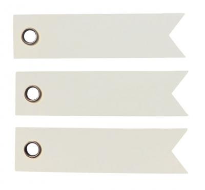 Set de 20 &eacute;tiquettes &agrave; &oelig;illet blancs
