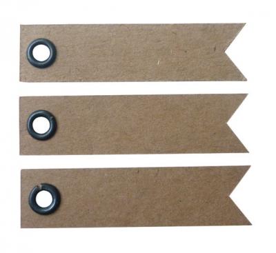 Set de 20 &eacute;tiquettes &agrave; &oelig;illet en kraft