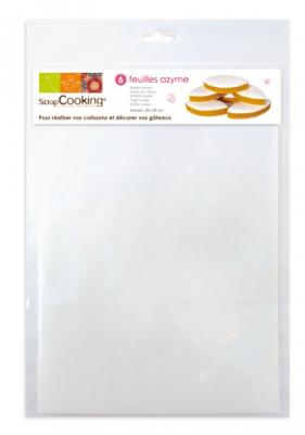 Feuille azyme pour calisson x 6 - ScrapCooking - couleur variant