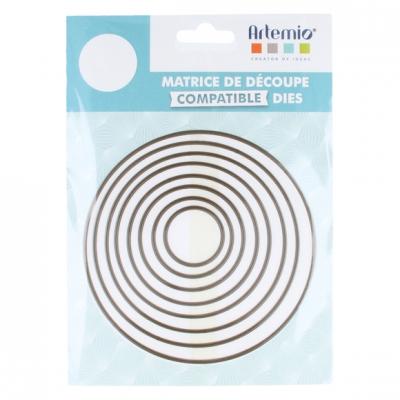 Matrice de d&eacute;coupe (die) cercles grand - art&eacute;mio