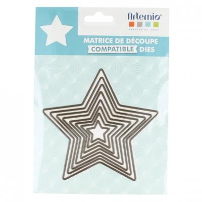 Matrice de d&eacute;coupe (die) &eacute;toiles grand - art&eacute;mio