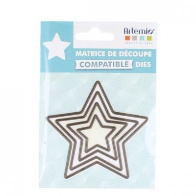 Matrice de d&eacute;coupe (die) &eacute;toiles petit - art&eacute;mio