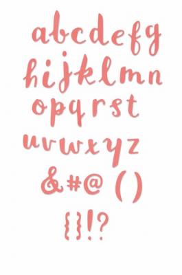 Matrice Sizzix Thinlits - Alphabet - 35 pcs - Sizzix - couleur variant