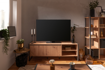 Meuble TV industriel avec placards KOTOR 160 x 40 x 55 cm
