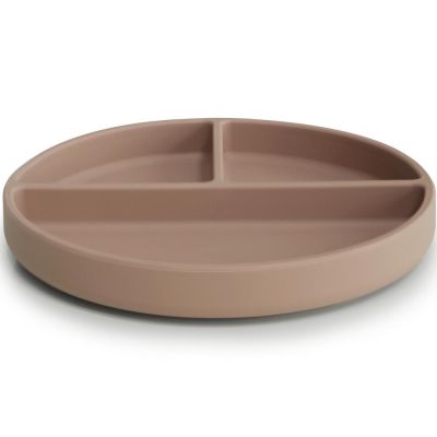 Assiette &agrave; compartiments en silicone avec ventouse Natural
