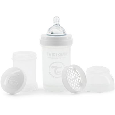 Biberon anti-colique Twistshake Blanc 180ml 