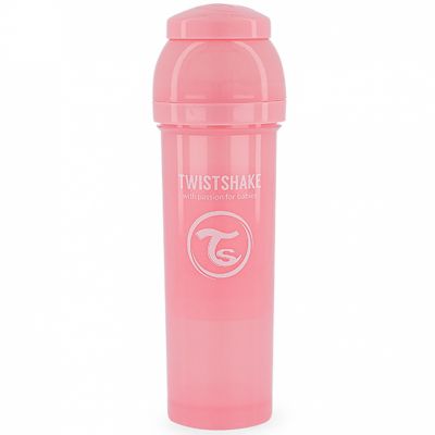 TWISTSHAKE Biberon anti-coliques rose pastel 330 ml