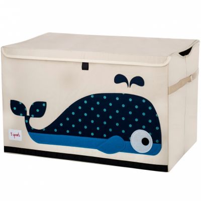 Coffre &agrave; jouets caisse de rangement Baleine