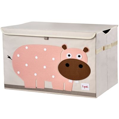 Sac et bac &agrave; jouets - Caisse de rangement Hippopotame