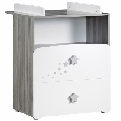 Baby price new nao commode a langer 2 tiroirs + 1 grande niche NJ161