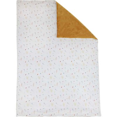 Couverture B&eacute;b&eacute; En Velours Rebourr&eacute; - Moutarde - 100 X 140 Cm Jaune