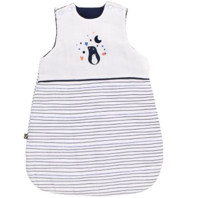 Gigoteuse b&eacute;b&eacute; hiver naissance en double gaze de coton marini&egrave;re