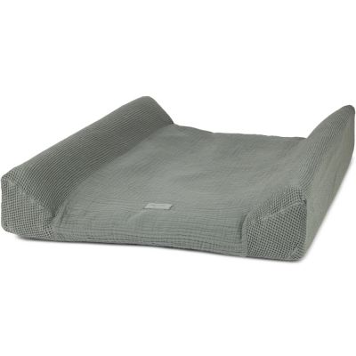 Nobodinoz - Wabi Sabi Housse pour matelas &agrave; langer, 50 x 70 cm, azur