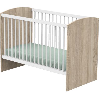 Sauthon Lit b&eacute;b&eacute; 60x120 Access - Blanc et Bois