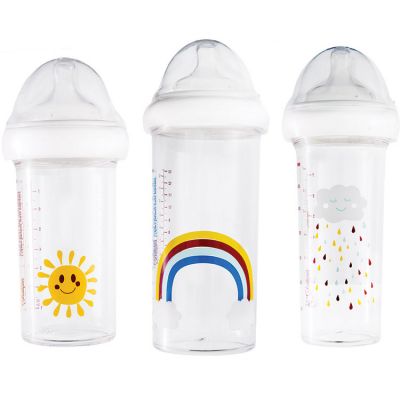 Le Biberon Fran&ccedil;ais -SET 1 Biberon 360ml + 2 biberons 210ml Rainbow
