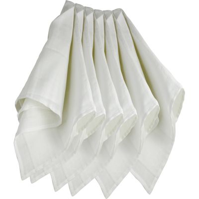 TROIS KILOS SEPT 1 Lot de 6 langes 70x70 cm Blanc