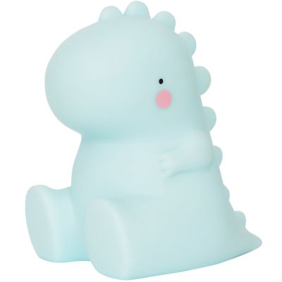 A Little Lovely Company veilleuse T-Rex junior 12,5 cm PVC bleu