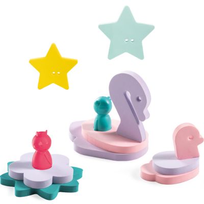 Puzzle de bain en mousse friends La mare enchant&eacute;e (12 blocs)