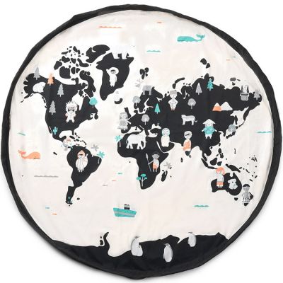 Sac &agrave; jouets et tapis de jeux 2 en 1 Worldmap Play and Go