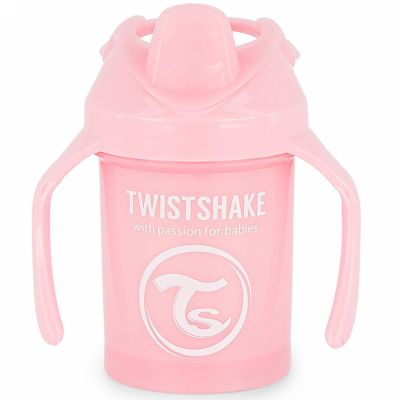TWISTSHAKE Tasse enfant Mini Cup PP 230 ml 4 m+ rose pastel