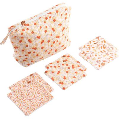 Trousse De Toilette B&eacute;b&eacute; Plus Carr&eacute;s Coton Esm&eacute;e