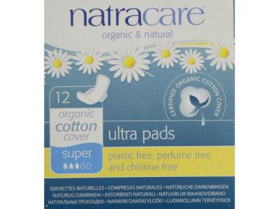 Natracare Compresa Super Con Alas 12 Unidades *
