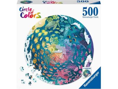 Puzzle rond 500 pi&egrave;ces Ravensburger Oc&eacute;an Circle of Colors 