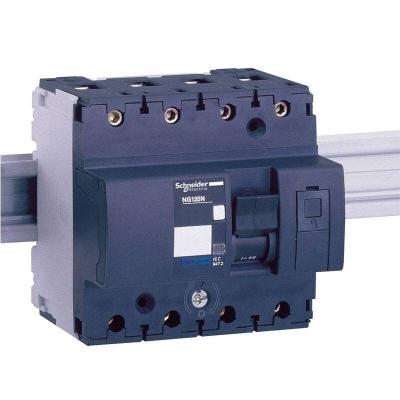 Disjoncteur magn&eacute;tothermique Schneider NG125N 4P 100A 25KA D 6M 18673