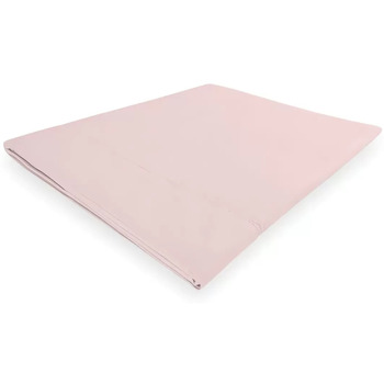 Soleil d'ocre Camille Drap Plat, Coton, Rose, 180 x 290 cm