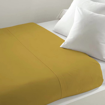 ZZZ - Drap plat uni 240x290 cm jaune - Jaune