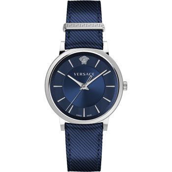 Versace Watches Ve5a00120 Watch Bleu,Argent&eacute;