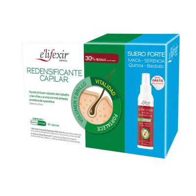 Elifexir Redensifieur de cheveux 2X30Caps + S&eacute;rum anti-chute 35ml