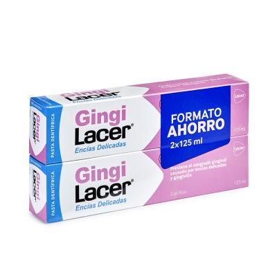 Dentifrice gencives sensibles lacer gingi 2 x 125 ml (2 pi&egrave;ces)