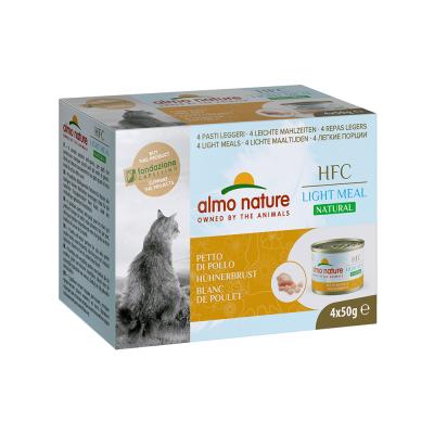 Lot Almo Nature HFC Natural Light 12 x 50 g - blanc de poulet