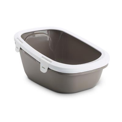 Bac &agrave; liti&egrave;re Savic Simba avec tamis gris taupe / blanc - pour chat