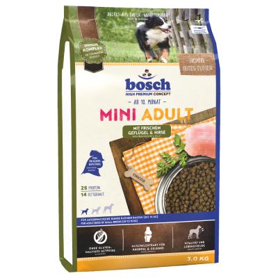 Lots &eacute;conomiques bosch - Mini Adult, volaille & millet (3 x 3 kg)