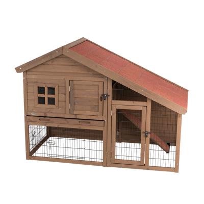 Clapier avec enclos Trixie Natura Luxus S - L 151 x l 80 x H 107 cm