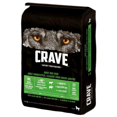 CRAVE &agrave; l&acute;agneau et au boeuf 11,5 kg