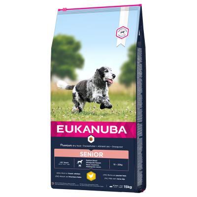 Eukanuba Caring Senior Medium Breed au poulet pour Chien 2 x 15 kg