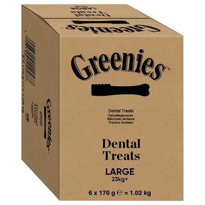 Snack dentaire naturel pour grands chiens 4 B&acirc;tonnets Greenies