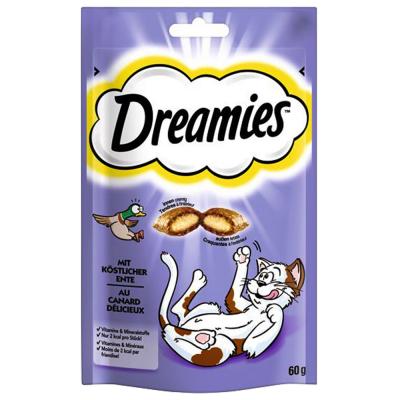 Dreamies Friandises pour chats - Canard ( Duck ) - 60g (8 Paquets)
