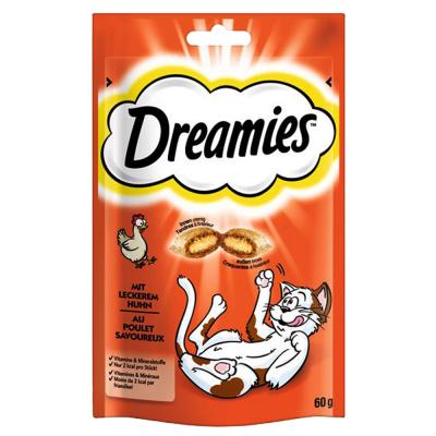 Dreamies Friandises pour chats - Poulet ( Chicken ) - 60g (8 Paquets)