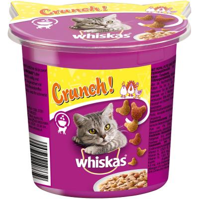 Friandises Whiskas Crunch, poulet, dinde & canard - lot % : 5 x 100 g