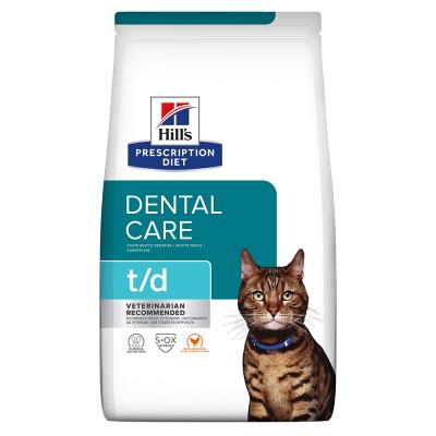 Hill's Prescription Diet T/D Dental au poulet pour chat 2 x 3 kg