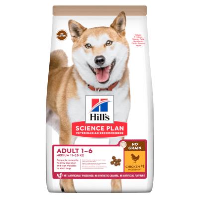 Hill's Adult Medium No Grain au poulet pour chien 2 x 14 kg