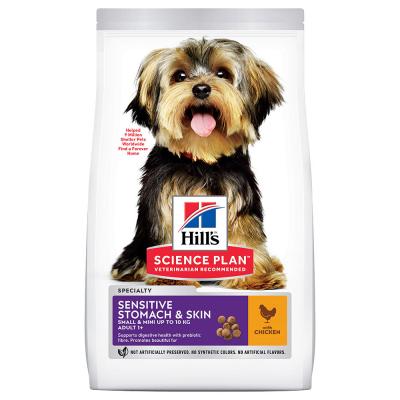 Hill&acute;s Adult Sensitive Stomach & Skin Small & Mini Poulet pour chien 3 kg