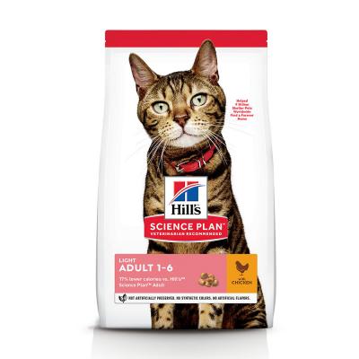 1,5 kg Adult Light, poulet Hill's Feline Croquettes pour chat