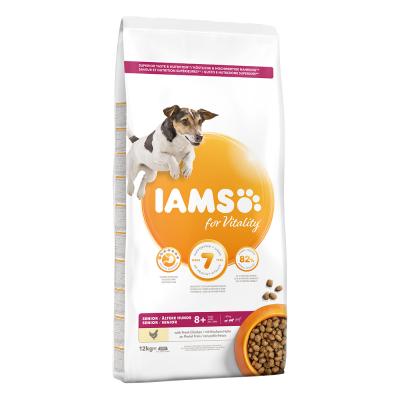 Iams for Vitality Senior Small & Medium Poulet pour chien 2 x 12 kg